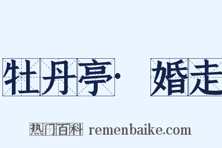 牡丹亭·婚走是什么意思的图片